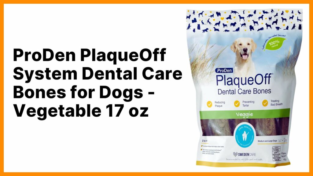 ProDen PlaqueOff System Dental Care Bones for Dogs - Dog Breath Freshener & Plaque Remover - Dog Teeth Cleaning for a Healthy Mouth - Turkey Cranberry Flavor - 17 oz